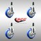 Service Caster 5 Inch 316SS Blue Poly Swivel 1-1/8 Inch Expanding Stem Caster Set Brake SCC SCC-SS316EX20S514-PPUBBLUE-TLB-118-4 - alternate 3